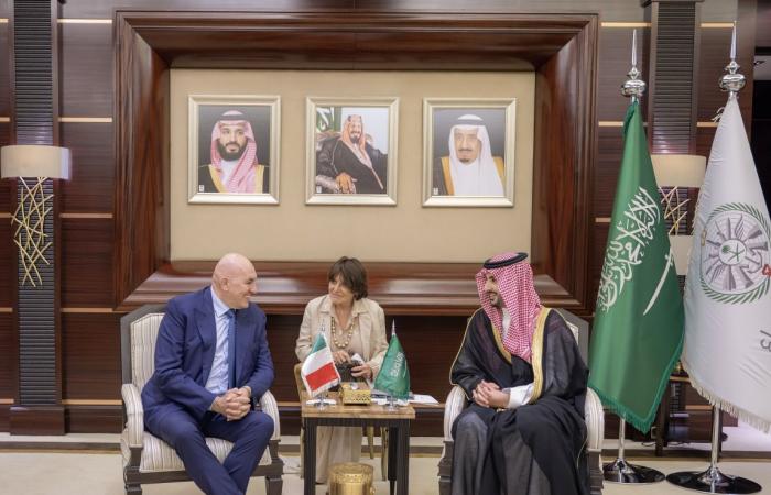 وزير الدفاع السعودي ونظيره الإيطالي يبحثان التطورات الراهنة بالمنطقة