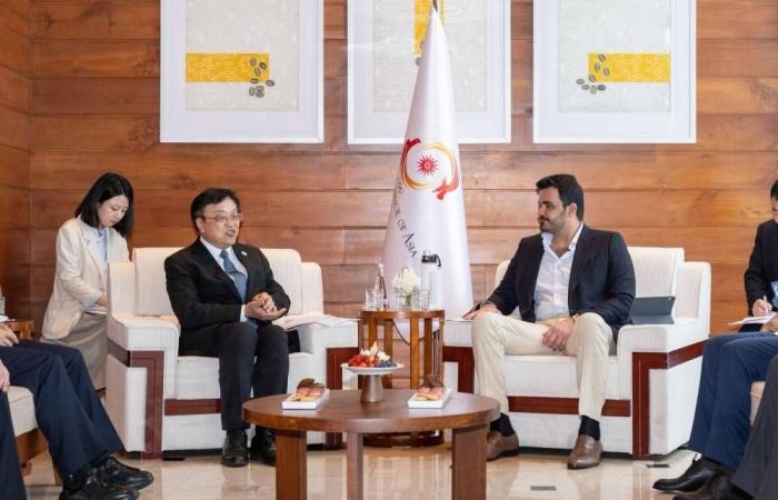 رئيس المجلس الأولمبي الآسيوي يعقد عددا من الاجتماعات