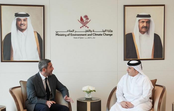  وزير البيئة والتغير المناخي يجتمع مع سفير جورجيا