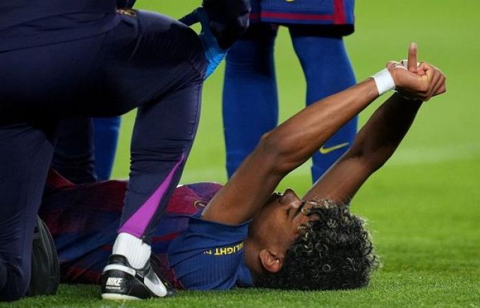 أول تعليق من لامين يامال بعد تأكد غيابه عن برشلونة لنهاية الموسم