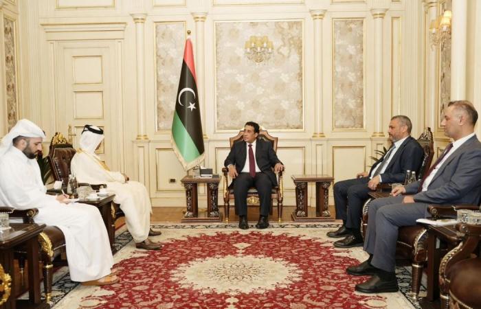 رئيس مجلس الرئاسة الليبي يجتمع مع سفير دولة قطر