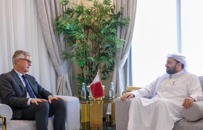 الخليفي يجتمع مع وكيل الأمين العام للأمم المتحدة