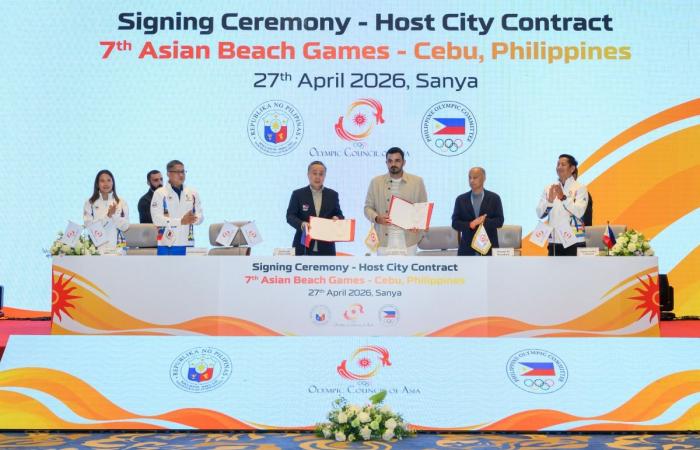 المجلس الأولمبي الآسيوي يوقع مع الفلبين اتفاقية استضافة دورة الألعاب الآسيوية الشاطئية السابعة (سيبو 2028)