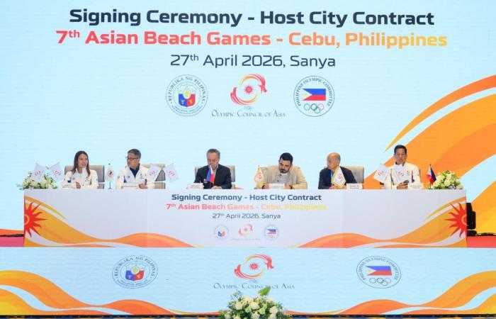 المجلس الأولمبي الآسيوي يوقع مع الفلبين اتفاقية استضافة دورة الألعاب الآسيوية الشاطئية السابعة (سيبو 2028)