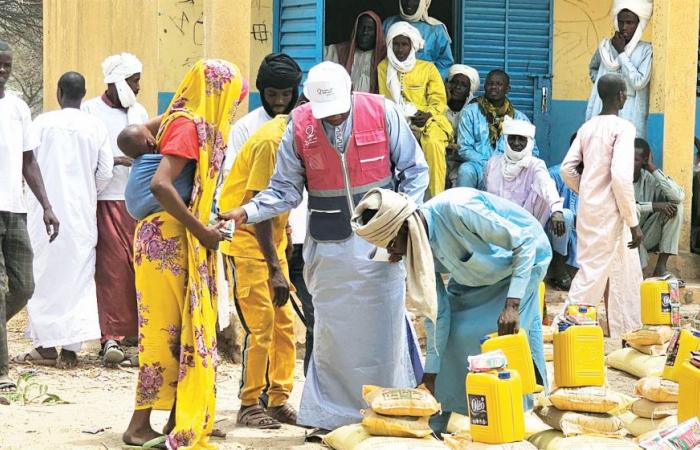 قطر الخيرية توزّع سلالاً غذائية في تشاد