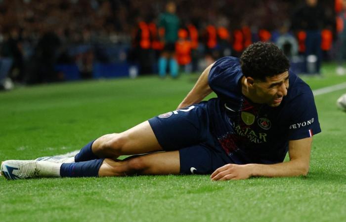 باريس سان جرمان يكشف عن فرص حكيمي في اللحاق بمباراة الإياب في دوري الأبطال