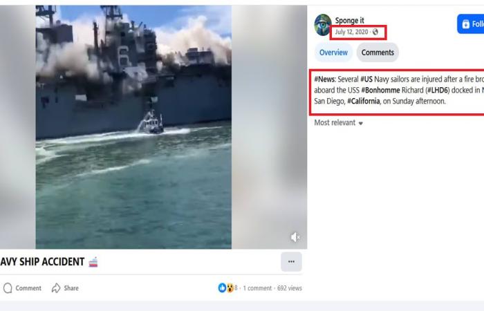 فيديو مزعوم لـ"تعرض حاملة الطائرات أبراهام لينكولن لهجوم".. هذه حقيقته