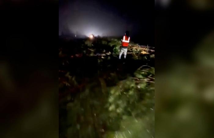 أنقاض تؤدي إلى إغلاق أجزاء من الطريق السريع بعد إعصار عنيف في ميسيسيبي