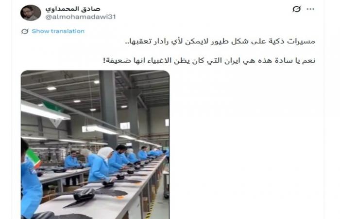 فيديو منسوب لـ"مصنع إيراني ينتج مسيّرات على هيئة طيور".. ما صحته؟