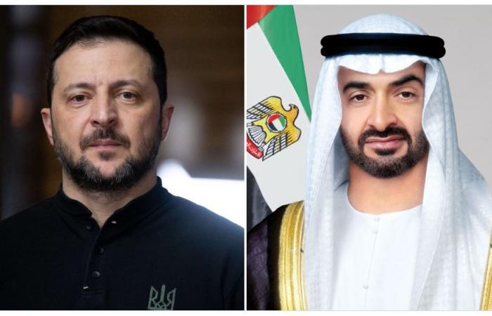 الرئيس الإماراتي يبحث مع نظيره الأوكراني التعاون الثنائي والتطورات الإقليمية
