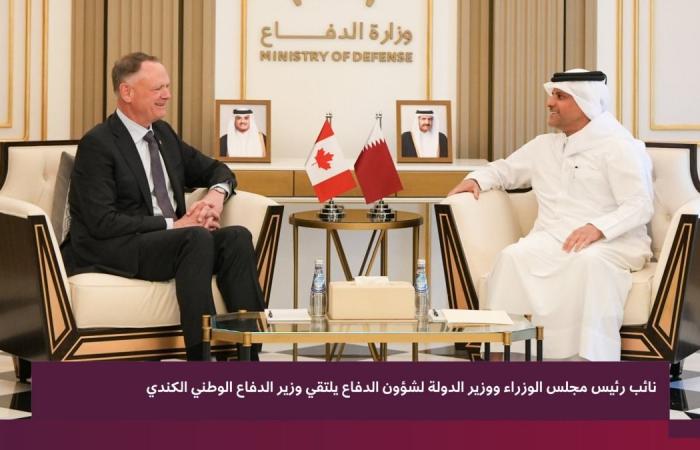  نائب رئيس مجلس الوزراء ووزير الدولة لشؤون الدفاع يلتقي وزير الدفاع الوطني الكندي
