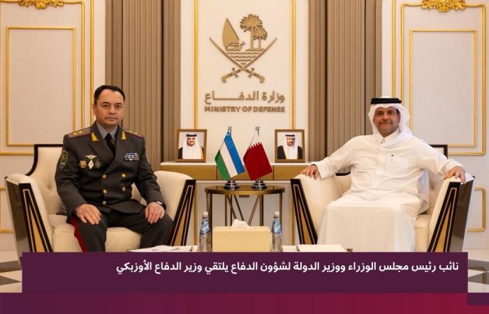 نائب رئيس مجلس الوزراء ووزير الدولة لشؤون الدفاع يلتقي وزير الدفاع الأوزبكي
