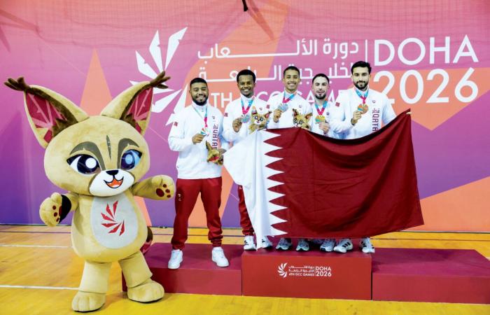 حصاد تاريخي للأدعم في الألعاب الخليجية