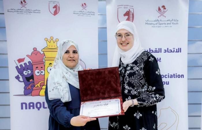 تكريم المعلمات المشاركات بمشروع الشطرنج المدرسي