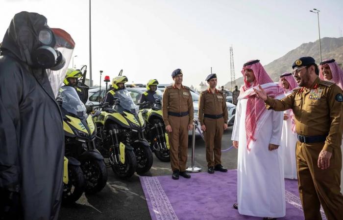 وزير
      الداخلية
      السعودي:
      تكامل
      أمني
      وتنظيمي
      وخدمي
      للعناية
      بالحجاج