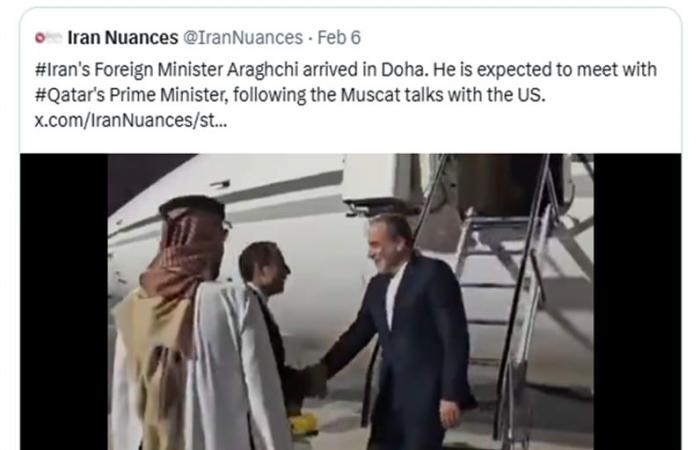فيديو منسوب للحظة استقبال وزير خارجية إيران في قطر مؤخرًا.. هذه حقيقته