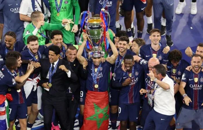 حكيمي يعادل رقم إيتو في أكثر لاعب إفريقي حصولاً على دوري أبطال أوروبا