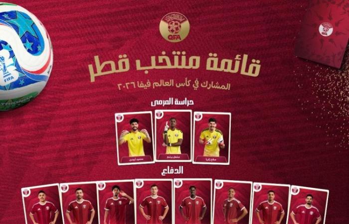 استبعاد لاعبين.. قطر تعلن عن قائمتها النهائية في كأس العالم 2026