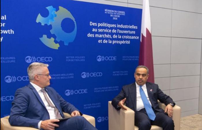 وزير المالية يجتمع مع الأمين العام لمنظمة التعاون الاقتصادي والتنمية