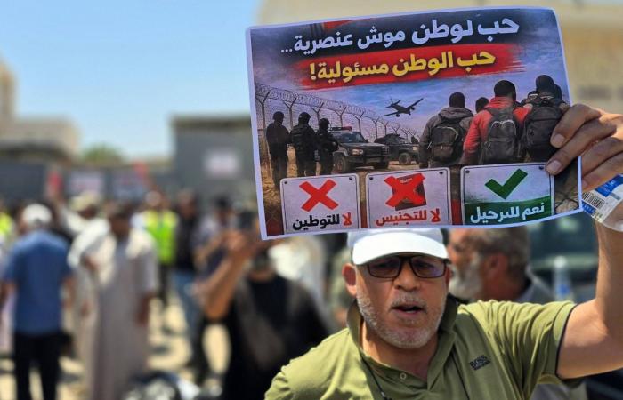 بعضهم
      هتف:
      «الله
      ومعمر»...
      ليبيون
      يقتحمون
      أسوار
      «البعثة
      الأممية»
      تنديداً
      بـ«توطين
      المهاجرين»