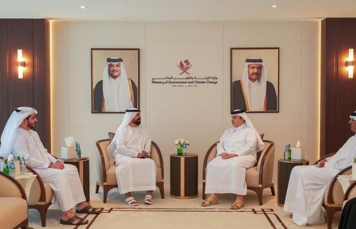  وزير البيئة والتغير المناخي يجتمع مع السفير الإماراتي