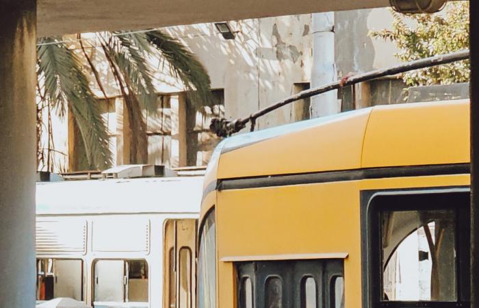المحطة الأخيرة.. مصري يودع ترام الإسكندرية الشهير بصور مؤثرة