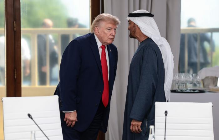 لقطات ترصد محمد بن زايد وتميم بن حمد على هامش قمة مجموعة السبع
