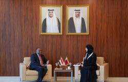 لولوة الخاطر تستعرض مع السفير السوداني التعاون والشراكات بين مؤسسات التعليم العالي