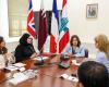  وفد وزاري مشترك من قطر وبريطانيا وفرنسا يجتمع مع وزيرة الشؤون الاجتماعية اللبنانية
