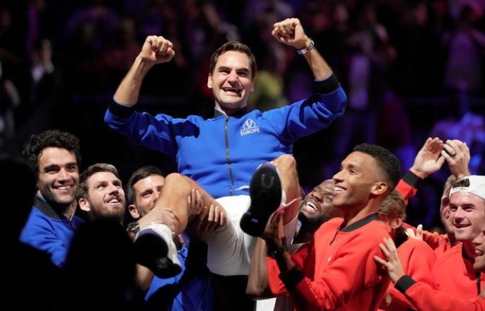 'It's been a perfect journey': Roger Federer fights back tears as he plays final match of his career